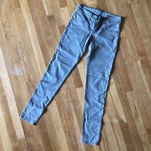 LF Carmar Shine Gray Metallic Stretch Skinny Jeans